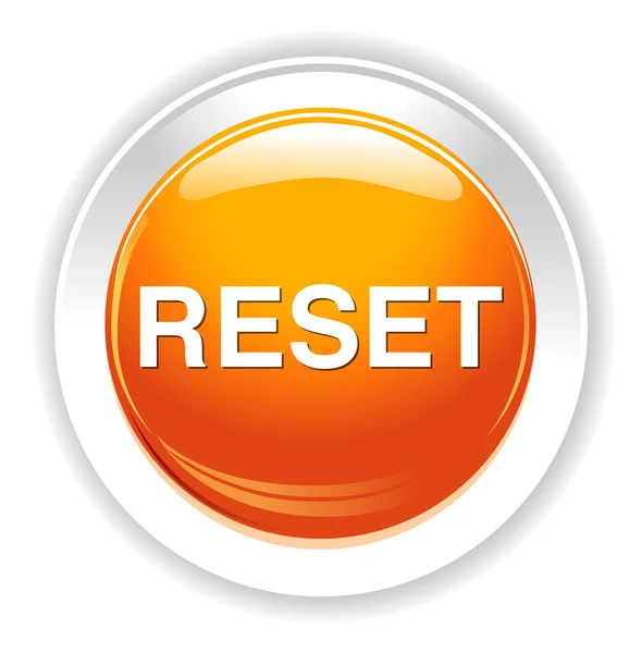 Ikona przycisku reset — Wektor stockowy