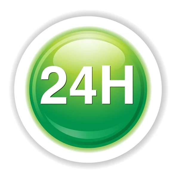 Icono de 24 horas — Vector de stock