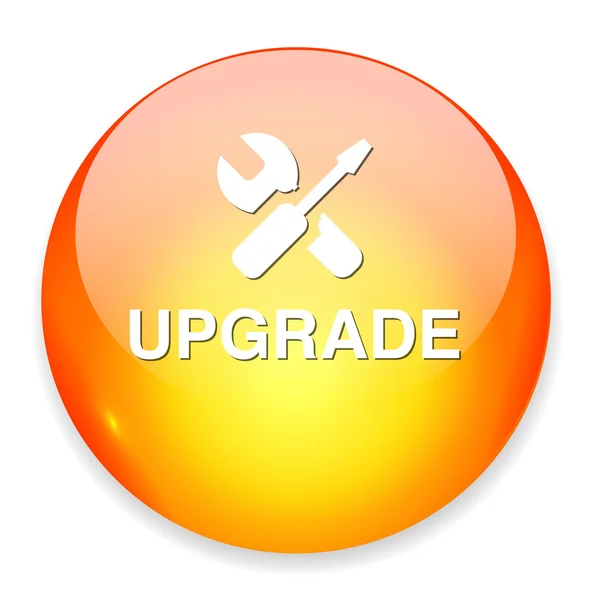 Upgrade button icon — Stock Vector