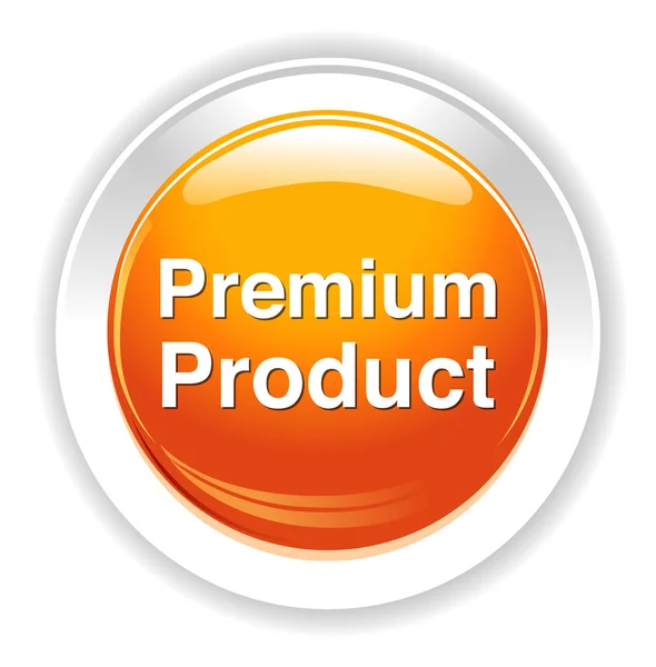 Botón de producto premium — Vector de stock