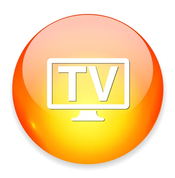 Ikona webové televize — Stockový vektor