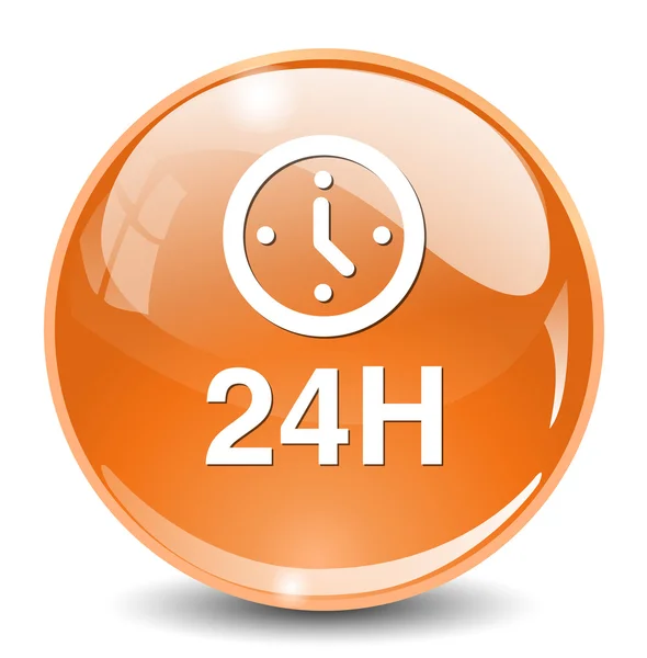 24 timmar-ikonen — Stock vektor