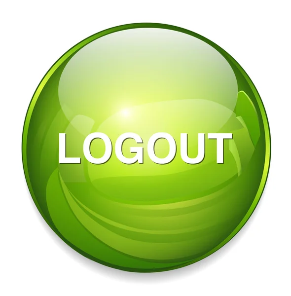 Icona web di logout — Vettoriale Stock