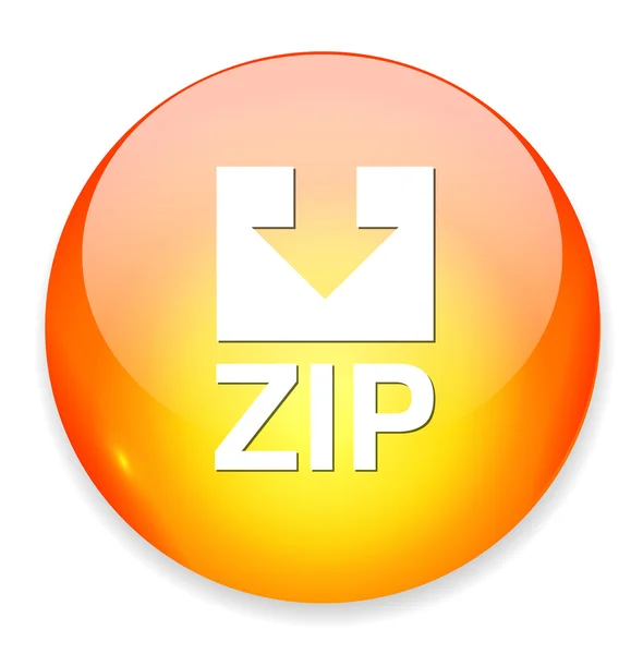 Ícone de arquivo Zip — Vetor de Stock