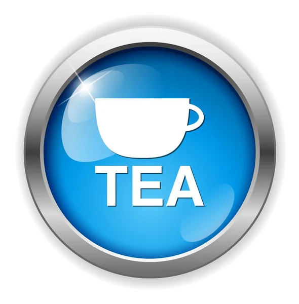 Icono web de té — Vector de stock