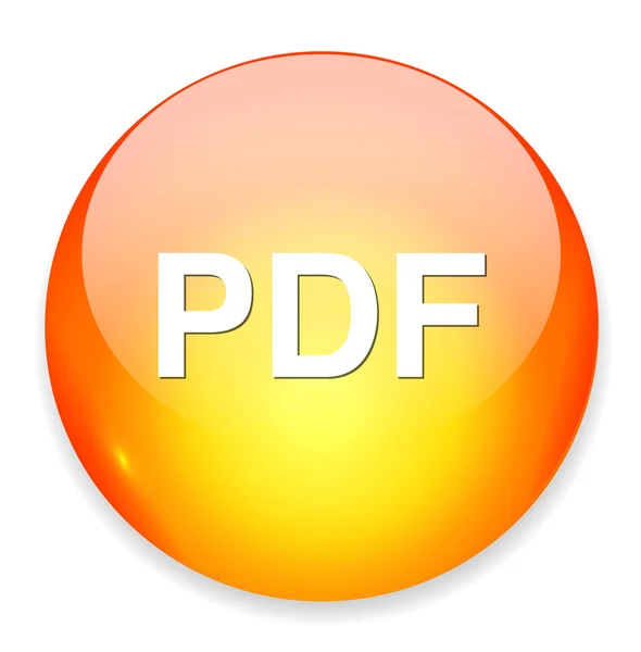 Pdf button icon — Stock Vector