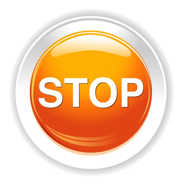 Stop web icon — Stock Vector