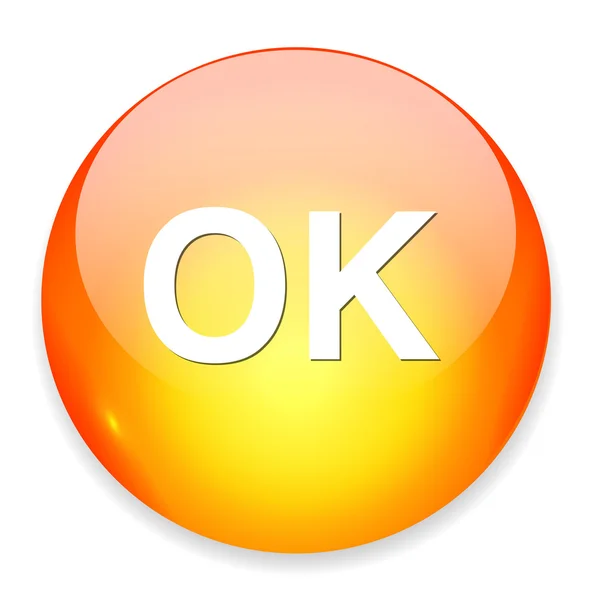 Okay web icon — Stock Vector