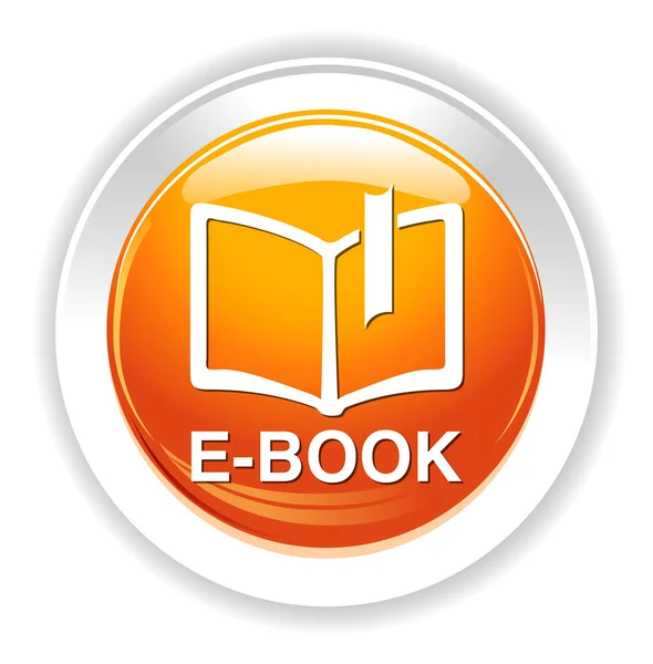 De knoop van het pictogram van de ebook — Stockvector