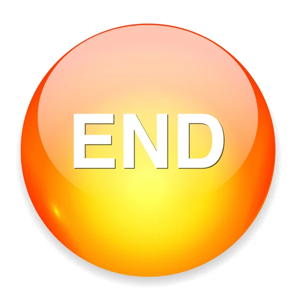 End button icon — Stock Vector