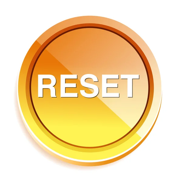 Reset gomb ikon — Stock Vector