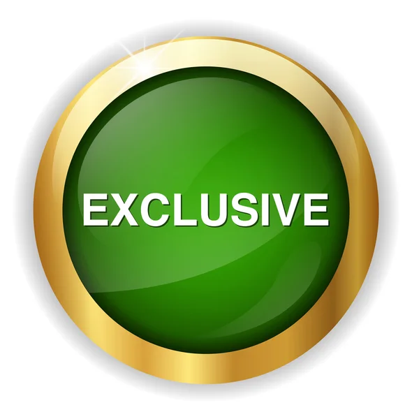 Exclusive button icon — Stock Vector