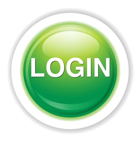 Ícone de botão de login —  Vetores de Stock