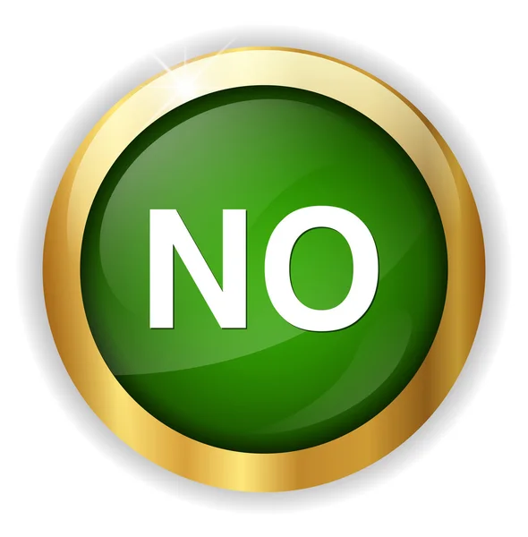 No button icon — Stock Vector