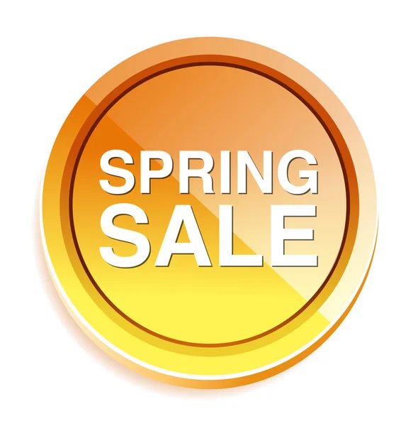 Spring sale button — Stock Vector