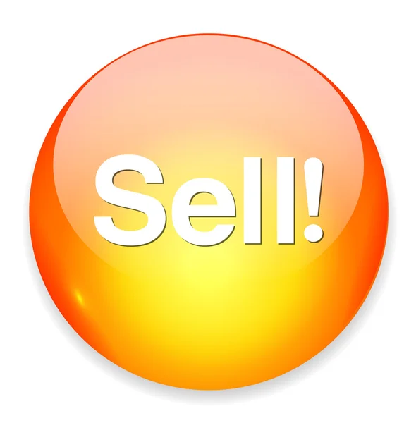 Sell button icon — Stock Vector