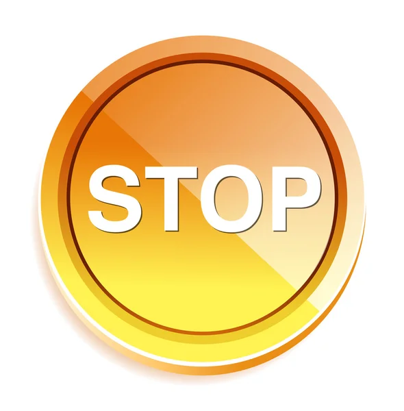 Stop web icon — Stock Vector