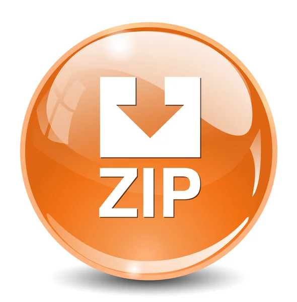 Ícone de arquivo Zip — Vetor de Stock