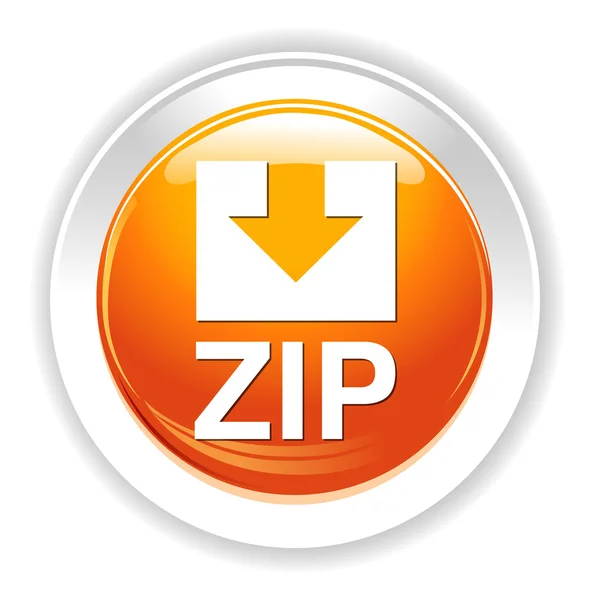 Ícone de arquivo Zip — Vetor de Stock