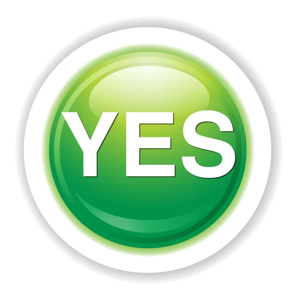 Photos: yes symbol | Computer icon with YES symbol — Stock Photo