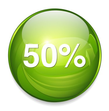 yüzde 50 simgesi