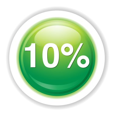 yüzde 10 simgesi