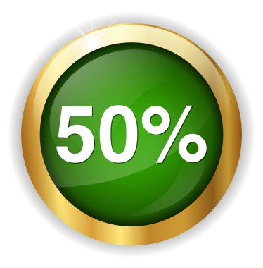 yüzde 50 simgesi