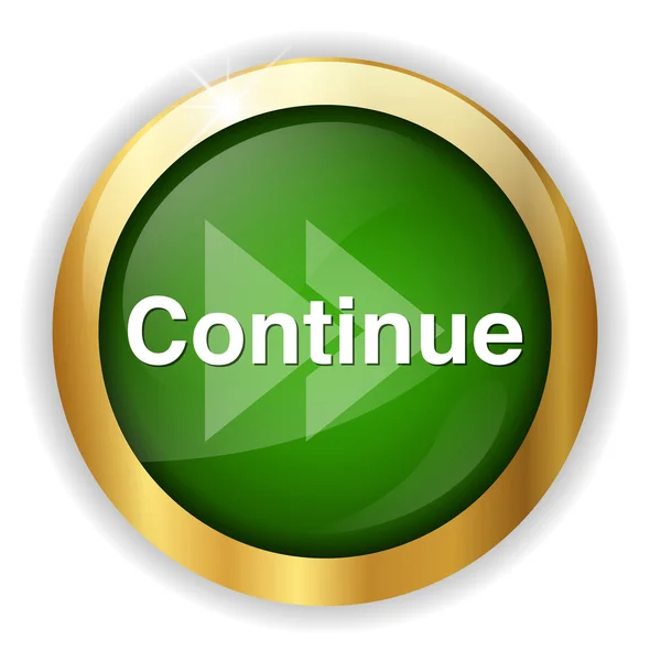 Continue button icon — Stock Vector
