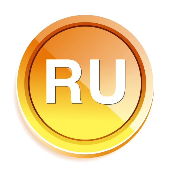 Bouton signe russe — Image vectorielle