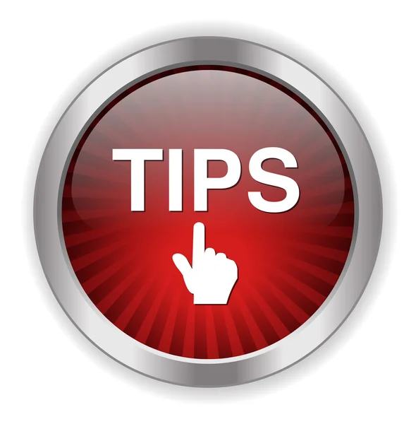 Tips Button icon — Stock Vector