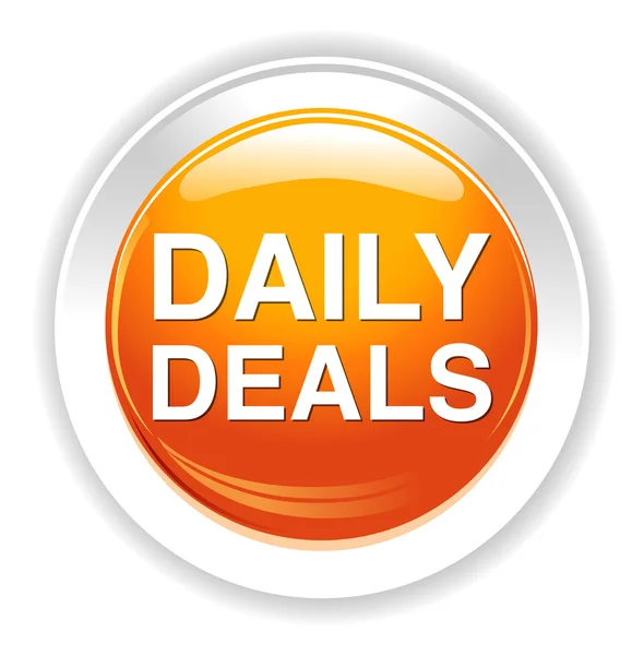 Daily deals button — Stock Vector