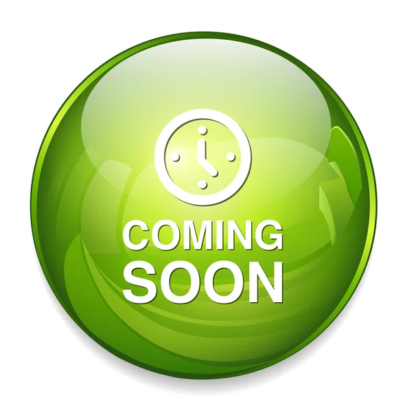 Coming soon button — Stock Vector