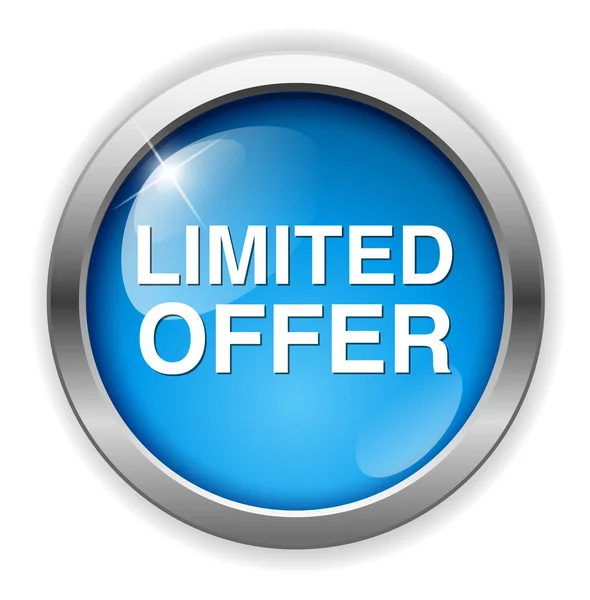 Limited offer button — Stock Vector