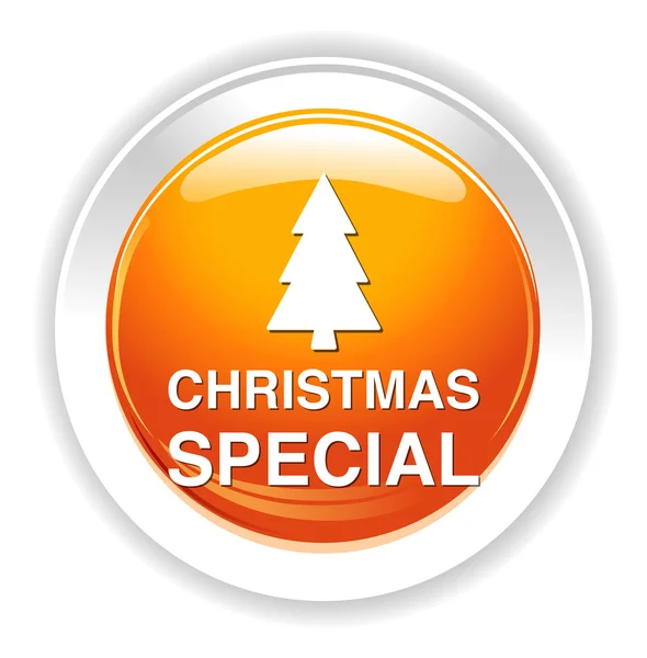 Christmas special button — Stock Vector