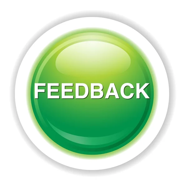 Ícone do botão de feedback — Vetor de Stock