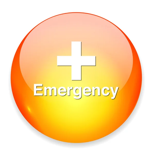 急救医疗按钮标志 — 图库矢量图片