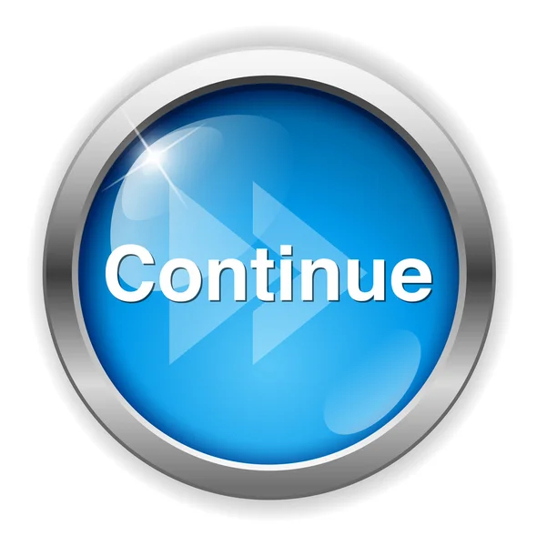 Continue button icon — Stock Vector