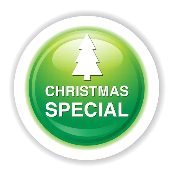 Christmas special button — Stock Vector