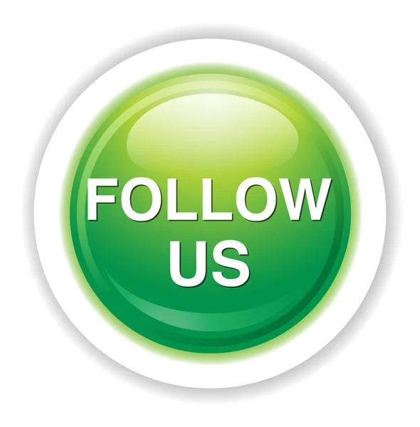 Follow us button — Stock Vector