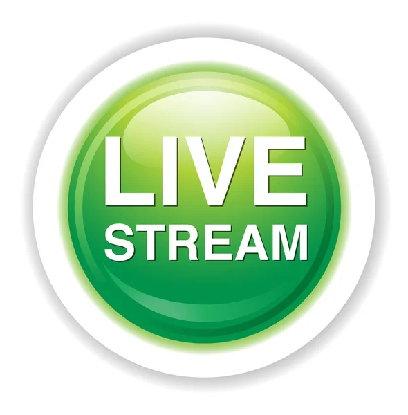 Ikona Live stream — Stockový vektor