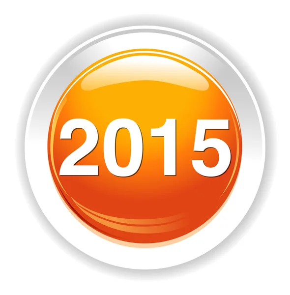 New year 2015 icon — Stock Vector
