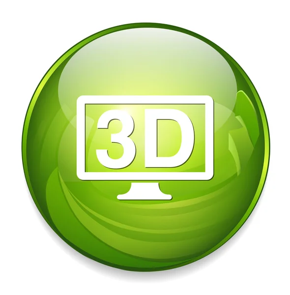 3 d の表示アイコン — ストックベクタ