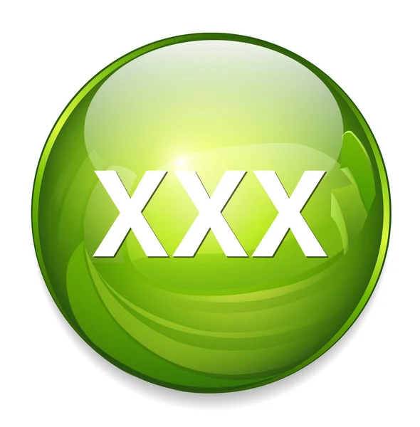 Xxx web icon — Stock Vector