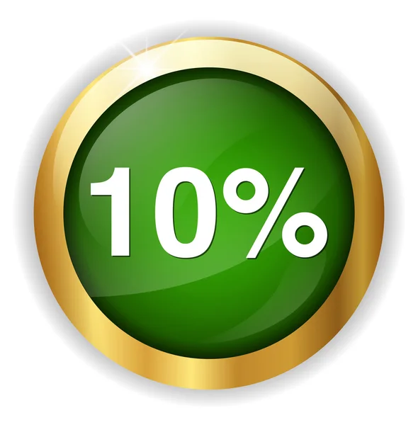 10 percent icon — Stock Vector