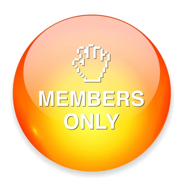 Члени тільки кнопки — стоковий вектор