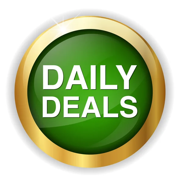 Daily deals button — Stock Vector