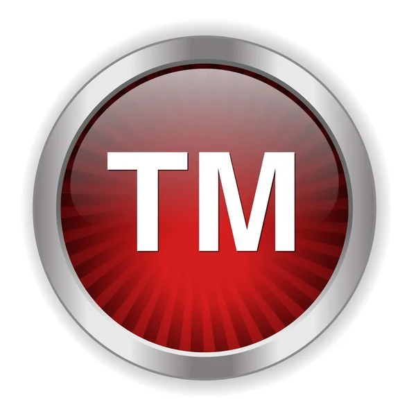 Trademark button icon — Stock Vector