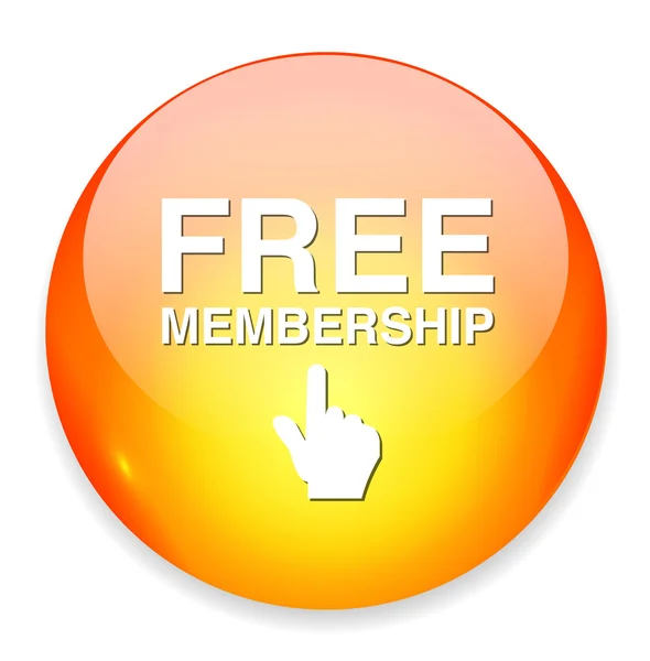 Free membership button — Stock Vector