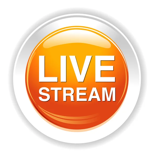 Ikona Live stream — Stockový vektor