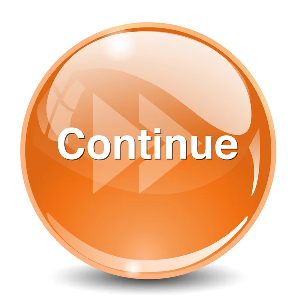 Continue button icon — Stock Vector